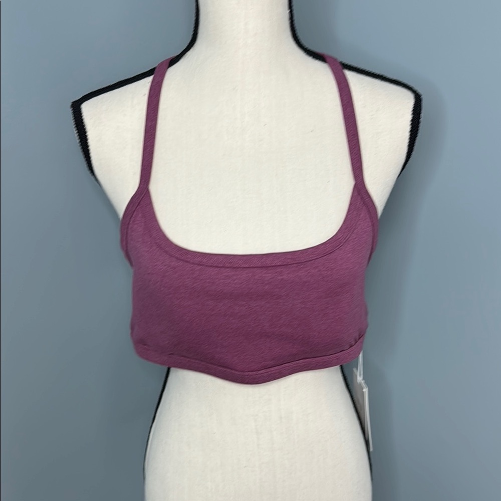 Calme by Johnny Was Women’s Purple Ease Cross Back Sport Bra II Sz L